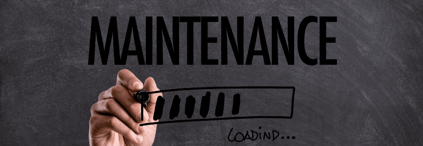 Header image for an article on website maintenance