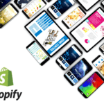 Shopify logo displayed alongside example websites